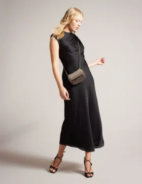 AKANE Satin Midaxi Dress