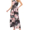 ALINA Bow Tie Sleeveless Maxi Dress