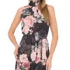 ALINA Bow Tie Sleeveless Maxi Dress