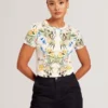 ALLOVER FLORAL T-SHIRT White