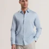 ALPHAIS Regular Fit Geometric Pure Cotton Shirt