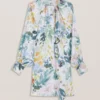 AMASYA Wrap Front Floral Mini Dress