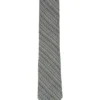 AMWELL Woven Stripe Silk Tie