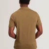 ANITO Open Neck Cotton Linen Polo Shirt