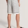 ATTLASS Geo Tile Print Relaxed Pull-On Shorts