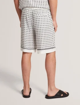 ATTLASS Geo Tile Print Relaxed Pull-On Shorts