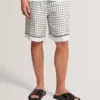 ATTLASS Geo Tile Print Relaxed Pull-On Shorts