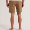 BARNHAM Regular Fit Cotton Blend Chino Shorts