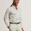 BOTHWIK Duck Print Long Sleeve Oxford Shirt
