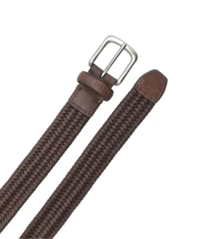 BRAIDED BELT Brown