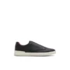 BRENTON Textured Leather Slip On Sneakers
