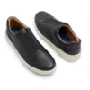 BRENTON Textured Leather Slip On Sneakers