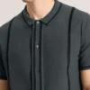 BUTTON FRONT SWEATER POLO BUTTON FRONT SWEATER POLO