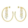 CASEY Cascade Hoop Pearl Earrings