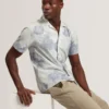 CESIRO Relaxed Shaded Floral Short Sleeve Shirt