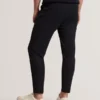 CIALDAT Tapered Leg Stretch Waist Woven Pants