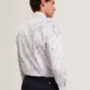 CIPHER Floral Stripe Cotton Long Sleeve Shirt