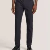 COMPACT HERRINGBONE TROUSERS Black Beauty