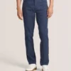 COMPACT HERRINGBONE TROUSERS Blue Nights