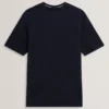 CURLYS Zig Zag Texture Knit Crew Neck T-Shirt