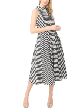DEMETER Sleeveless Shirt Dress