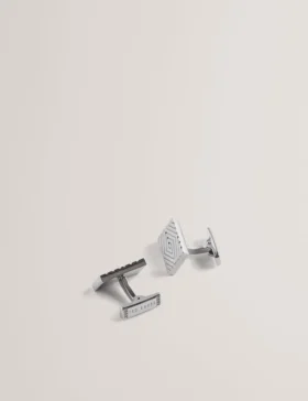DIAMONT Engraved Diamond Pattern Cufflinks