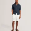 DOMATI Diamond Crochet Knit Short Sleeve Shirt