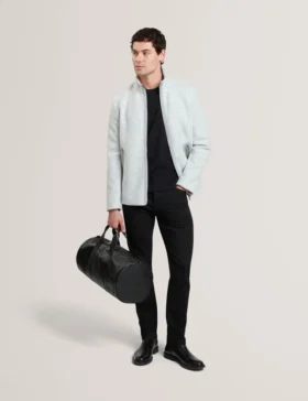 DOMNICO Funnel Neck Zip-Up Fleece Jacket