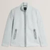 DOMNICO Funnel Neck Zip-Up Fleece Jacket