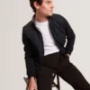 DURANO Quilted Front Zip-Through Knit Jacket