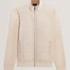 DURANO Quilted Front Zip-Through Knit Jacket