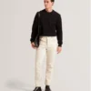 ELATES Herringbone Texture Crew Neck Sweatshirt