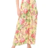EVELYN Floral Pleated Wide Leg Pants