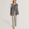 EVIGNA Wool Rich Hourglass Short Wrap Coat