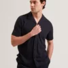FENDRY Relaxed Cotton Linen Button-Through Shirt