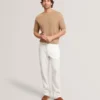 FERRISS Diamond Crochet Knit Cotton T-Shirt