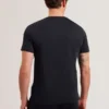 FETHER Graphic Print Crew Neck Cotton T-Shirt