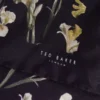 FRINTOP Orchid Floral Print Silk Pocket Square