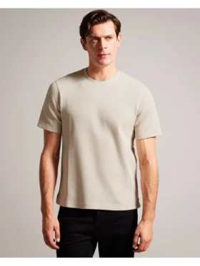 FRUTE Short Sleeve Regular Textured T-Shirt