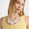 FULLA Furled Flower Enamel Necklace