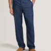 GANMO Relaxed Pull-On Chambray Pants