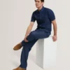 GANMO Relaxed Pull-On Chambray Pants