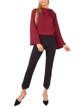 GINEVRA Tie Neck Blouse