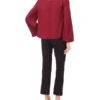 GINEVRA Tie Neck Blouse