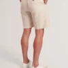 GIVRAN Slim Fit Linen Blend Tailored Shorts