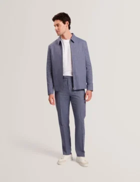 GIVRANT Tailored Linen Blend Slim Fit Pants