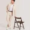 GIVRANT Tailored Linen Blend Slim Fit Pants