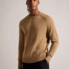 GLANT Cashmere Cable Detail Crew Neck Jumper