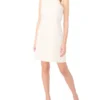 HAYLEE Beaded Floral Sleeveless Mini Dress