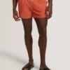 HEFFNER Seersucker Mid-Length Swim Shorts